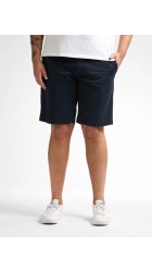 Ανδρική Βερμούδα Chino Plus Size  Petrol M-1050-SHO5040-5178 Navy Blue