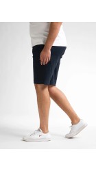 Ανδρική Βερμούδα Chino Plus Size  Petrol M-1050-SHO5040-5178 Navy Blue