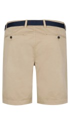 Ανδρική Βερμούδα Chino Plus Size Petrol  M-1050-SHO5040-7130 Μπέζ