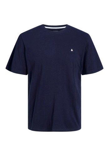 Ανδρικό T-Shirt Plus Size Jack & Jones JJEPaulos Tee SS Crew Neck Noos PLS 12253778 Navy Blazer