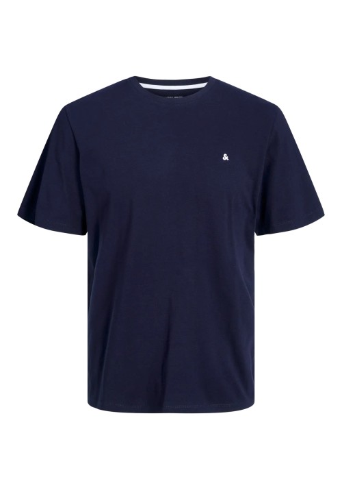 Ανδρικό T-Shirt Plus Size Jack & Jones JJEPaulos Tee SS Crew Neck Noos PLS 12253778 Navy Blazer