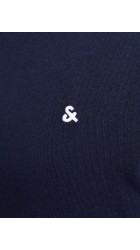 Ανδρικό T-Shirt Plus Size Jack & Jones JJEPaulos Tee SS Crew Neck Noos PLS 12253778 Navy Blazer