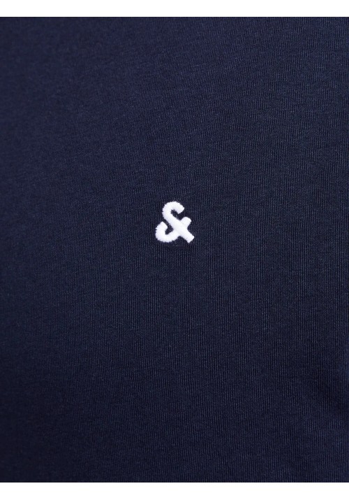 Ανδρικό T-Shirt Plus Size Jack & Jones JJEPaulos Tee SS Crew Neck Noos PLS 12253778 Navy Blazer