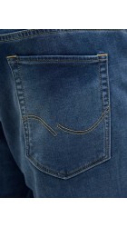 Ανδρική Βερμούδα Τζιν Plus Size Jack & Jones JJIrick JJIcon I.K. Shorts GE 132 SN PLS 12274050 Μπλε