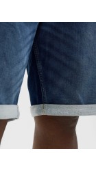 Ανδρική Βερμούδα Τζιν Plus Size Jack & Jones JJIrick JJIcon I.K. Shorts GE 132 SN PLS 12274050 Μπλε