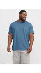 Ανδρικό T-Shirt Plus Size Jack & Jones JJEstar JJ Tee SS Noos PLS 12243625 Oceanview