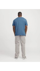 Ανδρικό T-Shirt Plus Size Jack & Jones JJEstar JJ Tee SS Noos PLS 12243625 Oceanview