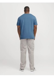 Ανδρικό T-Shirt Plus Size Jack & Jones JJEstar JJ Tee SS Noos PLS 12243625 Oceanview