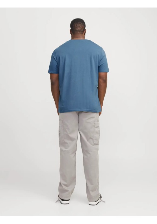 Ανδρικό T-Shirt Plus Size Jack & Jones JJEstar JJ Tee SS Noos PLS 12243625 Oceanview