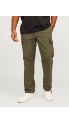 Ανδρικό Παντελόνι Cargo Jack & Jones JPSTKane JJBarley Cargo Pants Noos PLS 12264152 Olive Night