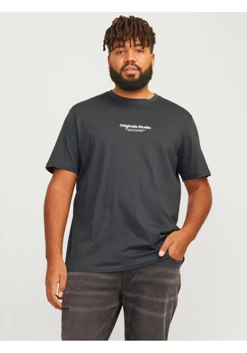 Ανδρικό T-Shirt Plus Size Jack & Jones Jorvesterbro Tee SS Crew Neck 12248177 Forest River