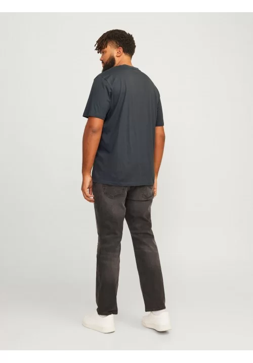 Ανδρικό T-Shirt Plus Size Jack & Jones Jorvesterbro Tee SS Crew Neck 12248177 Forest River