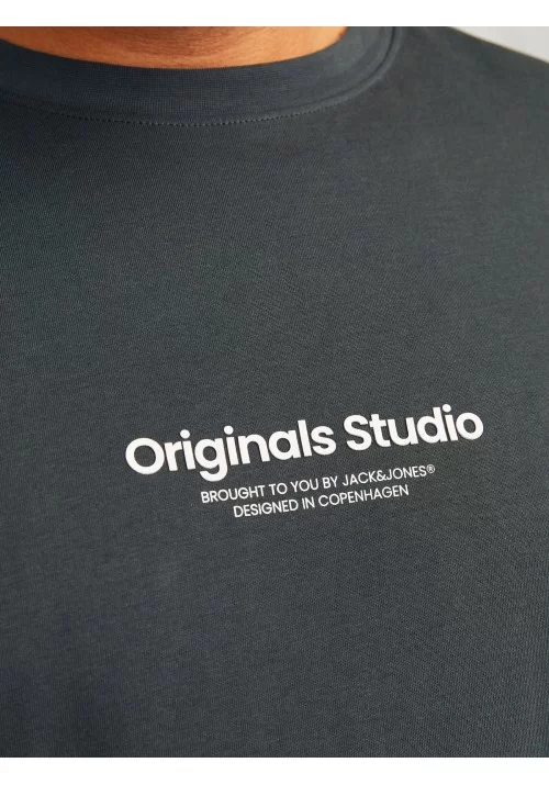 Ανδρικό T-Shirt Plus Size Jack & Jones Jorvesterbro Tee SS Crew Neck 12248177 Forest River