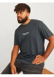 Ανδρικό T-Shirt Plus Size Jack & Jones Jorvesterbro Tee SS Crew Neck 12248177 Forest River Ανδρικό T-Shirt Plus Size Jack & Jones Jorvesterbro Tee SS Crew Neck 12248177 Forest River