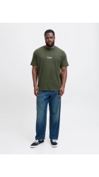 Ανδρικό T-Shirt Plus Size Jack & Jones 12279591 JJSoho Tee SS Crew Neck PLS Duffel Bag