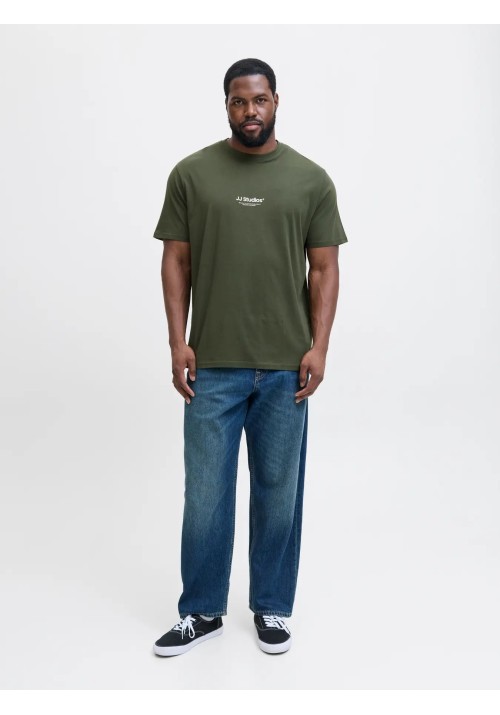 Ανδρικό T-Shirt Plus Size Jack & Jones 12279591 JJSoho Tee SS Crew Neck PLS Duffel Bag