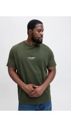 Ανδρικό T-Shirt Plus Size Jack & Jones 12279591 JJSoho Tee SS Crew Neck PLS Duffel Bag