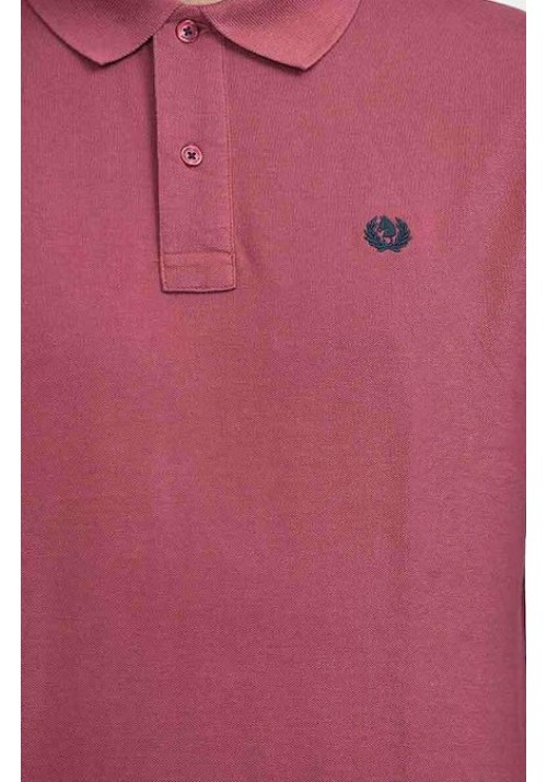 Ανδρική Μπλούζα Polo Plus Size Ascot Sport 15388-43 Κοντομάνικη Κόκκινη