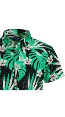 Ανδρικό Πουκάμισο Plus Size Jack & Jones Jorjames Tulum 12240520 Πράσινο