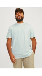 Ανδρικό T-Shirt Plus Size Jack & Jones JJEbradley Tee SS Noos PLS 12250623 Γαλάζιο