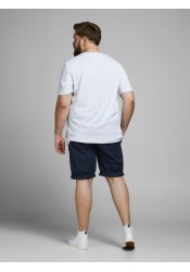 Ανδρική Βερμούδα Chino Plus Size Ελαστική Jack & Jones Jpstbowie JJShorts Solid Sa Sn PLS 12169212 Navy Blazer