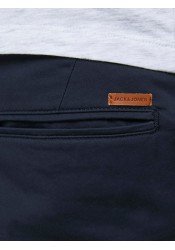 Ανδρική Βερμούδα Chino Plus Size Ελαστική Jack & Jones Jpstbowie JJShorts Solid Sa Sn PLS 12169212 Navy Blazer