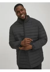 Ανδρικό Μπουφάν Plus Size Jack & Jones JJereCycle Puffer Collar Noos Pls 12217853 Μαύρο Ανδρικό Μπουφάν Plus Size Jack & Jones JJereCycle Puffer Collar Noos Pls 12217853 Μαύρο