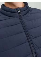 Ανδρικό Μπουφάν Plus Size Jack & Jones JJereCycle Puffer Collar Noos Pls 12217853 Μπλε Ανδρικό Μπουφάν Plus Size Jack & Jones JJereCycle Puffer Collar Noos Pls 12217853 Μπλε