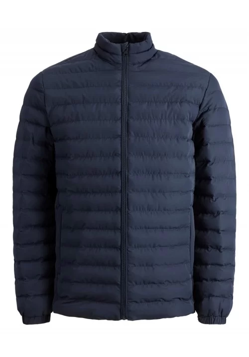 Ανδρικό Μπουφάν Plus Size Jack & Jones JJereCycle Puffer Collar Noos Pls 12217853 Μπλε