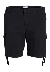 Ανδρική Βερμούδα Plus Size Jack & Jones JpstMarley JJCargo Shorts Ana SN PLS 12237562 Mαύρη