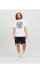 Ανδρική Βερμούδα Plus Size Jack & Jones JpstMarley JJCargo Shorts Ana SN PLS 12237562 Mαύρη