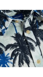 Ανδρικό Πουκάμισο Plus Size Jack & Jones Jorjames Tulum AOP 12240520 Μπλε