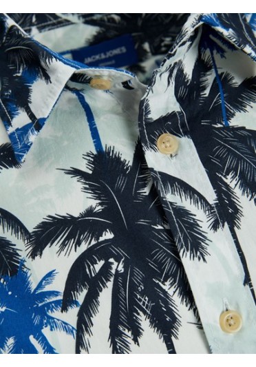 Ανδρικό Πουκάμισο Plus Size Jack & Jones Jorjames Tulum AOP 12240520 Μπλε