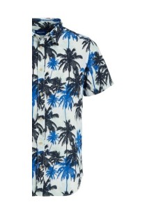 Ανδρικό Πουκάμισο Plus Size Jack & Jones Jorjames Tulum AOP 12240520 Μπλε