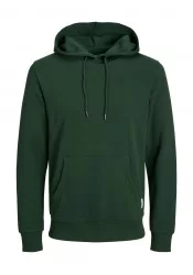 Ανδρικό Φούτερ με Κουκούλα και Τσέπες Plus Size Jack & Jones 12183623 JJEBasic Sweat Hood PLS Πράσινο Ανδρικό Φούτερ με Κουκούλα και Τσέπες Plus Size Jack & Jones 12183623 JJEBasic Sweat Hood PLS Πράσινο