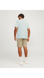 Ανδρικό T-Shirt Plus Size Jack & Jones JJEbradley Tee SS Noos PLS 12250623 Γαλάζιο