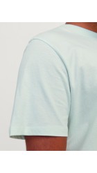 Ανδρικό T-Shirt Plus Size Jack & Jones JJEbradley Tee SS Noos PLS 12250623 Γαλάζιο