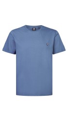 Ανδρικό T-Shirt Plus Size Petrol M-1040-TSR6090-5182 Μπλε