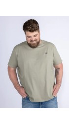 Ανδρικό T-Shirt Plus Size Petrol M-1040-TSR5182 Λαδί