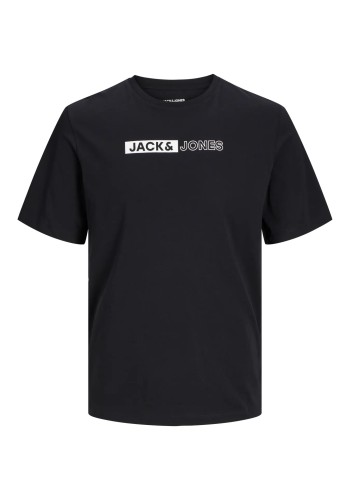 Ανδρικό T-Shirt Plus Size Jack & Jones JJECorp Logo Tee Play SS Noos PLS 12243630 Black