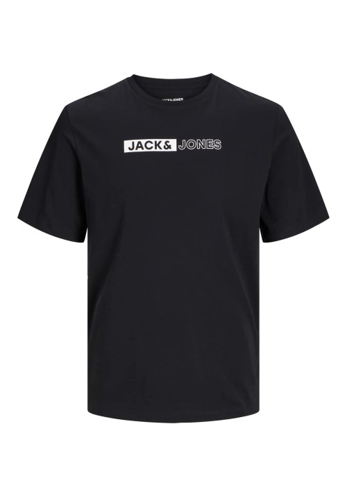 Ανδρικό T-Shirt Plus Size Jack & Jones JJECorp Logo Tee Play SS Noos PLS 12243630 Black