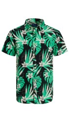 Ανδρικό Πουκάμισο Plus Size Jack & Jones Jorjames Tulum 12240520 Πράσινο