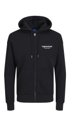 Ανδρική Ζακέτα Φούτερ Jack & Jones Jorvesterbro Sweat Zip Hood PLS 12248197 Μαύρη