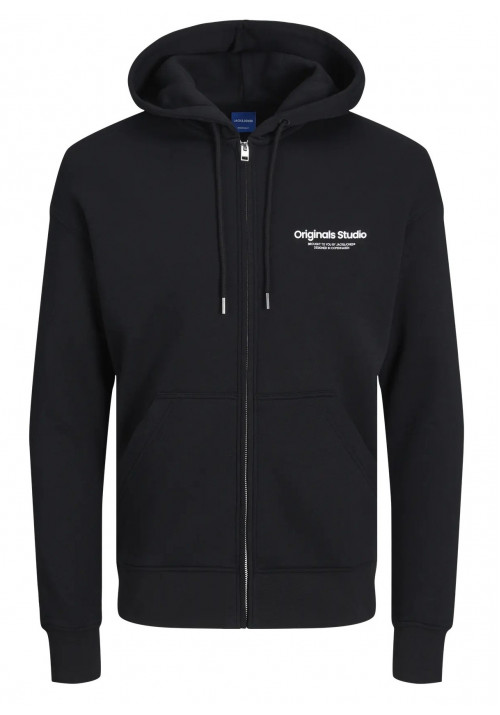 Ανδρική Ζακέτα Φούτερ Jack & Jones Jorvesterbro Sweat Zip Hood PLS 12248197 Μαύρη