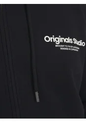 Ανδρική Ζακέτα Φούτερ Jack & Jones Jorvesterbro Sweat Zip Hood PLS 12248197 Μαύρη Ανδρική Ζακέτα Φούτερ Jack & Jones Jorvesterbro Sweat Zip Hood PLS 12248197 Μαύρη