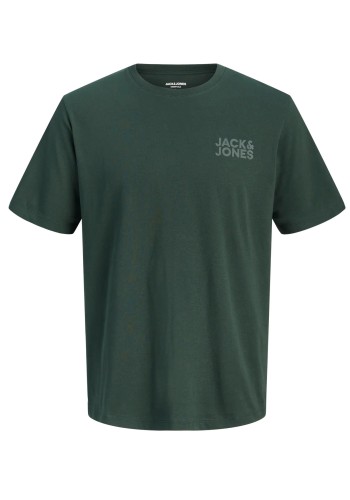 Ανδρικό T-Shirt Plus Size Jack & Jones JJECorp Logo Tee SS O-Neck Noos PLS  12158505 Λαδί