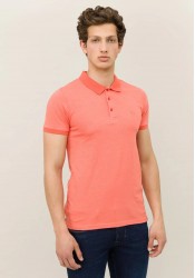 Ανδρική Μπλούζα Polo Tiffosi 10044166-441 Κοντομάνικη Πορτοκαλί