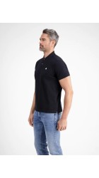 Ανδρική Μπλούζα Polo Lerros 2003200-290 Μαύρο
