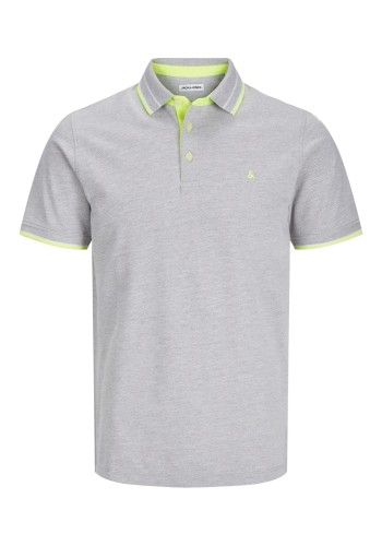 Ανδρική Μπλούζα Polo Jack & Jones JJEPAULOS SS Noos 12136668 Light Green Melange