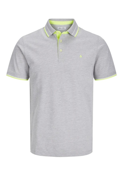 Ανδρική Μπλούζα Polo Jack & Jones JJEPAULOS SS Noos 12136668 Light Green Melange